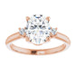 Rose Gold Oval Engagement Ring