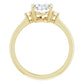 Yellow Gold Oval Engagement Ring