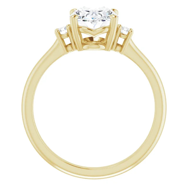 Yellow Gold Oval Engagement Ring
