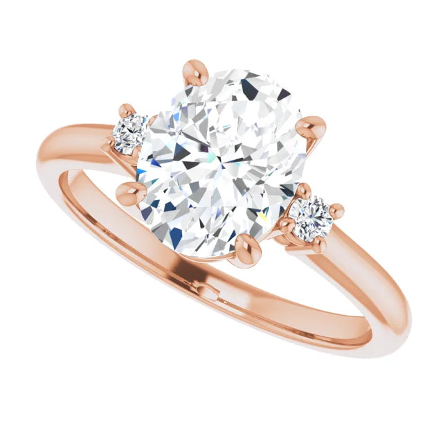 Rose Gold Oval Engagement Ring