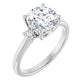 White Gold Round Engagement Ring