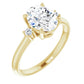 Yellow Gold Oval Engagement Ring