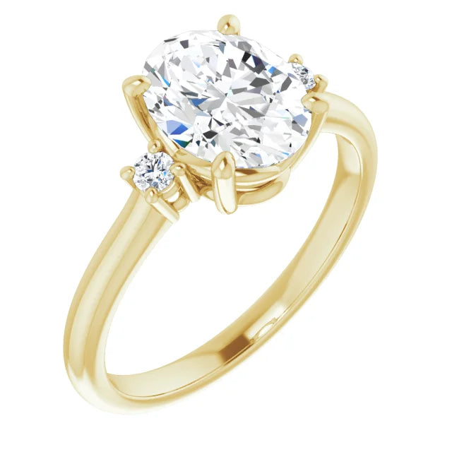 Yellow Gold Oval Engagement Ring