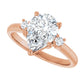 Rose Gold Pear Engagement Ring
