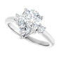 White Gold Pear Engagement Ring