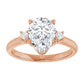 Rose Gold Pear Engagement Ring