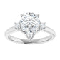 White Gold Pear Engagement Ring