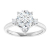 White Gold Pear Engagement Ring