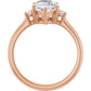 Rose Gold Pear Engagement Ring