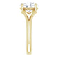 Yellow Gold Oval Solitaire Engagement Ring