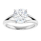 White Gold Round Solitaire Engagement Ring