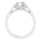 White Gold Engagement Ring With Halo