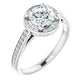 White Gold Engagement Ring With Halo