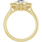 Yellow Gold Oval Engagement Ring With Halo