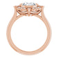 Rose Gold Oval Engagement Ring With Halo