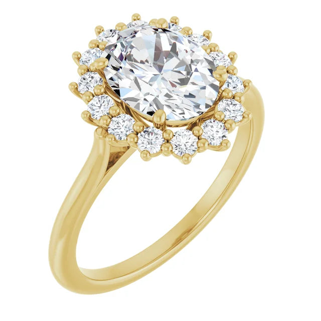Yellow Gold Oval Engagement Ring