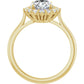 Yellow Gold Oval Engagement Ring