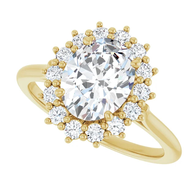 Yellow Gold Oval Engagement Ring