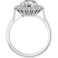 White Gold Round Engagement Ring