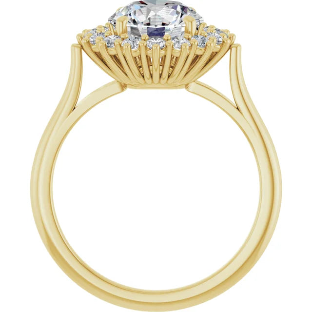 Round Engagement Ring