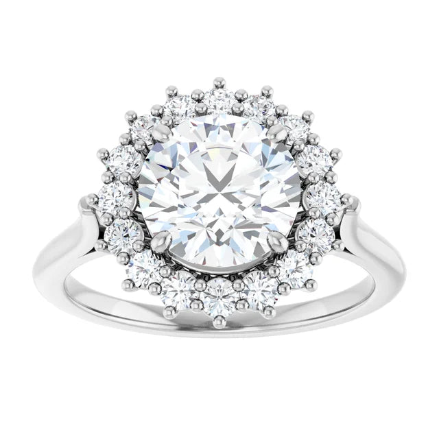 Round Engagement Ring