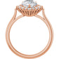 Rose Gold Pear Engagement Ring