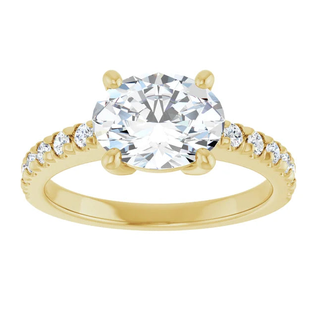 Yellow Gold Oval Engagement Ring
