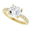 Yellow Gold Oval Engagement Ring