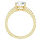 Yellow Gold Round Engagement Ring