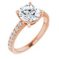 Rose Gold Round Engagement Ring