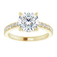 Yellow Gold Round Engagement Ring