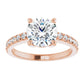 Rose Gold Round Engagement Ring