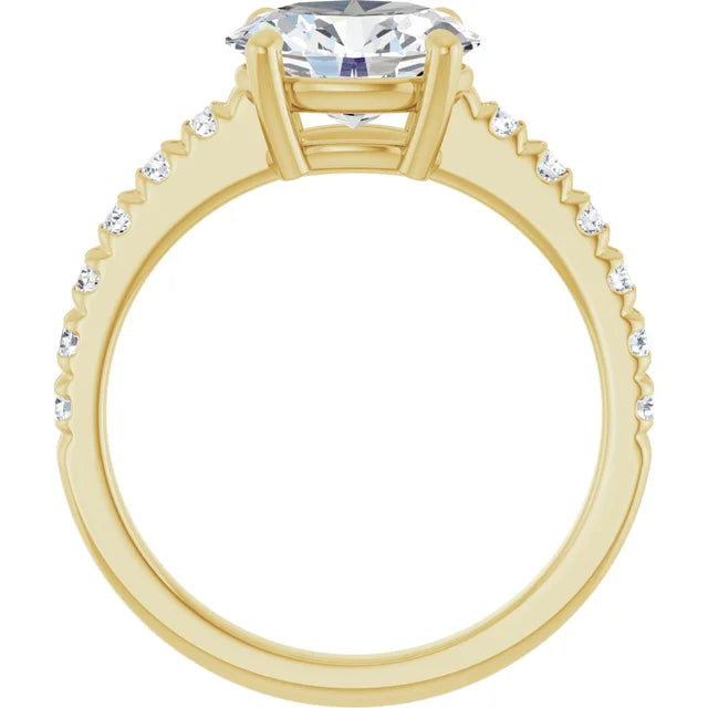 Yellow Gold Oval Engagement Ring