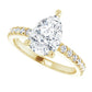 Yellow Gold Pear Engagement Ring