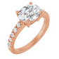 Rose Gold Oval Engagement Ring