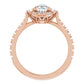 Rose Gold Pear Engagement Ring