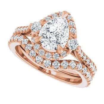 Rose Gold Emerald Engagement Ring