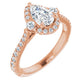 Rose Gold Emerald Engagement Ring
