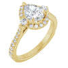 Yellow Gold Pear Engagement Ring