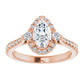 Rose Gold Emerald Engagement Ring
