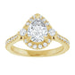 Yellow Gold Emerald Engagement Ring