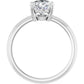 White Gold Oval Solitaire Engagement Ring