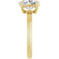 Yellow Gold Oval Solitaire Engagement Ring
