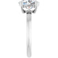 White Gold Oval Solitaire Engagement Ring