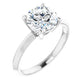 White Gold Round Solitaire Engagement Ring