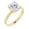 Yellow Gold Round Solitaire Engagement Ring
