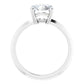 White Gold Round Solitaire Engagement Ring