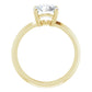 Yellow Gold Round Solitaire Engagement Ring