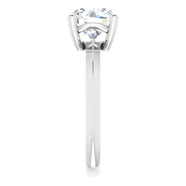White Gold Round Solitaire Engagement Ring