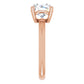 Rose Gold Round Solitaire Engagement Ring